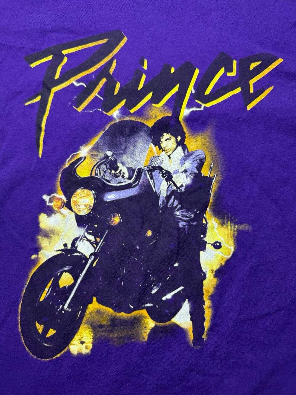 The Prince Estate Official Purple Rain Motorcycle Graphic T-Shirt